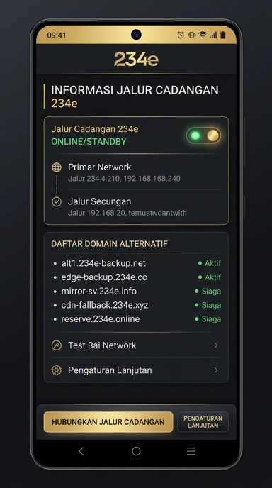 Jalur Cadangan Akses 234e untuk Pengguna Android