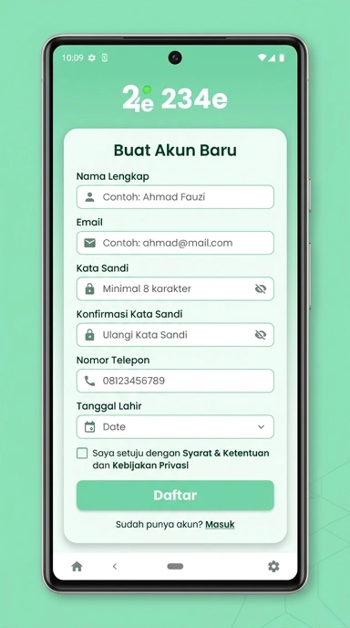 Cara Mudah Registrasi Akun 234e untuk Android