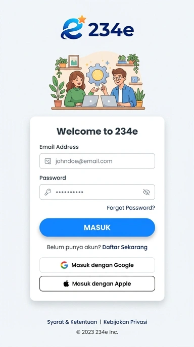 Panduan Masuk Akun 234e untuk Pengguna Android