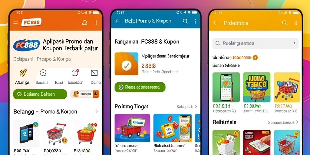 Tampilan antarmuka aplikasi FC888 yang menarik dan fungsional.
