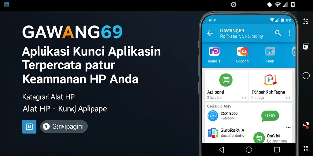 Antarmuka aplikasi GAWANG69 untuk penguncian aplikasi yang aman.