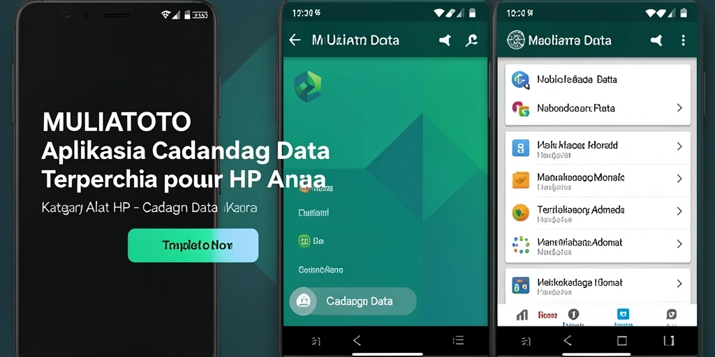 Antarmuka pengguna MULIATOTO yang memudahkan pencadangan data.