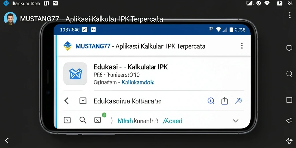 Tampilan antarmuka MUSTANG77 dengan fitur Kalkulator IPK yang mudah digunakan