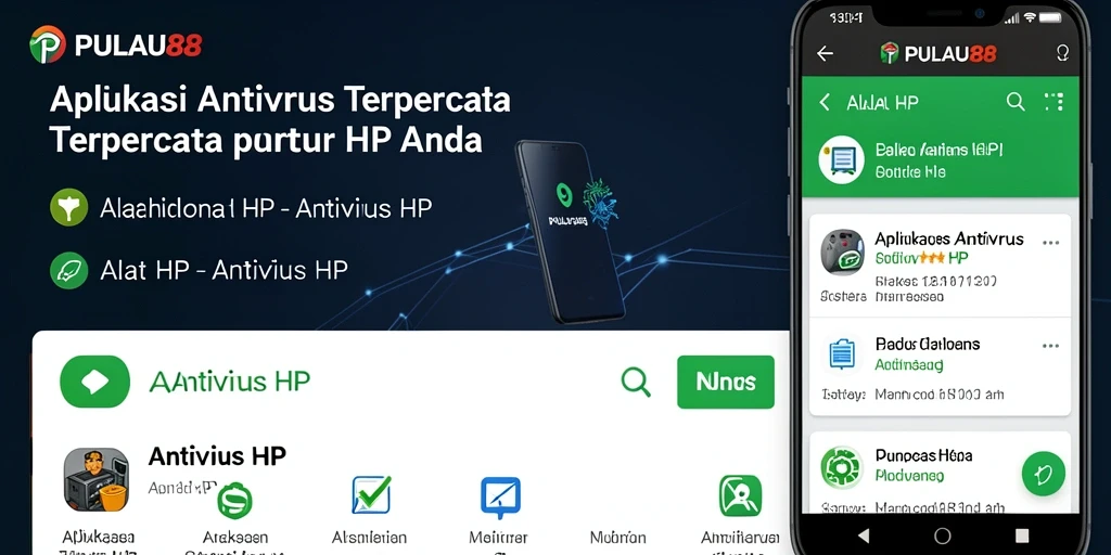 Tampilan antarmuka utama PULAU88 dengan fitur antivirus lengkap.
