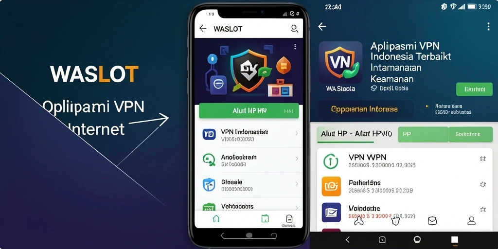 Tampilan antarmuka utama WASLOT dengan fungsi VPN yang mudah digunakan.
